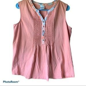 Blair Peach Floral Tank Top | Women Size Medium